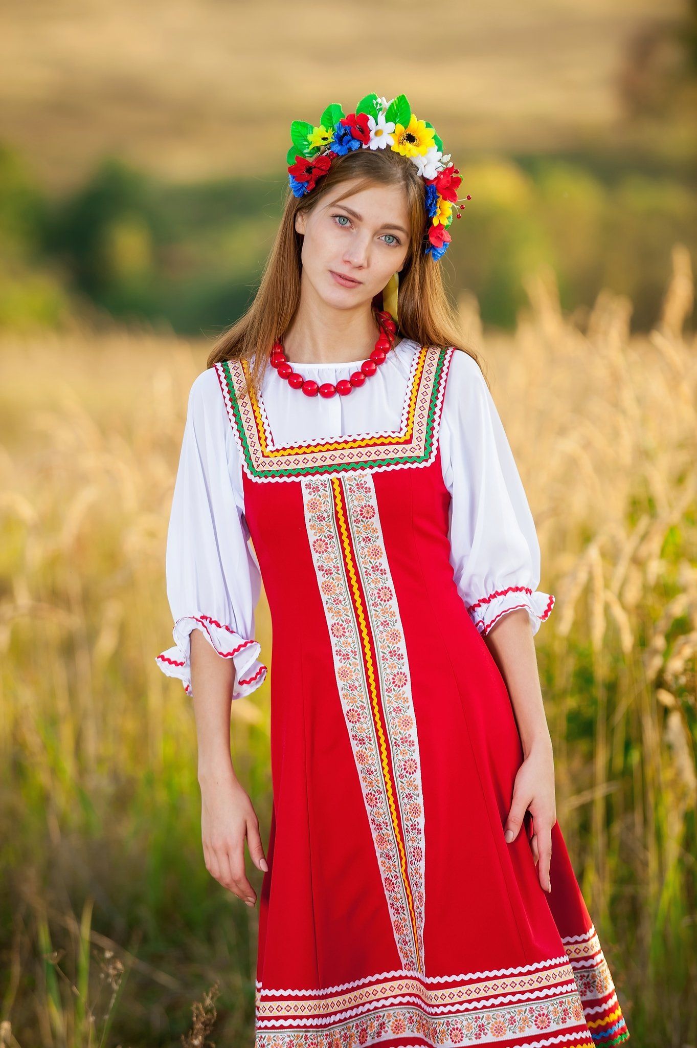 Women in Slavic costumes in Shaoguan
