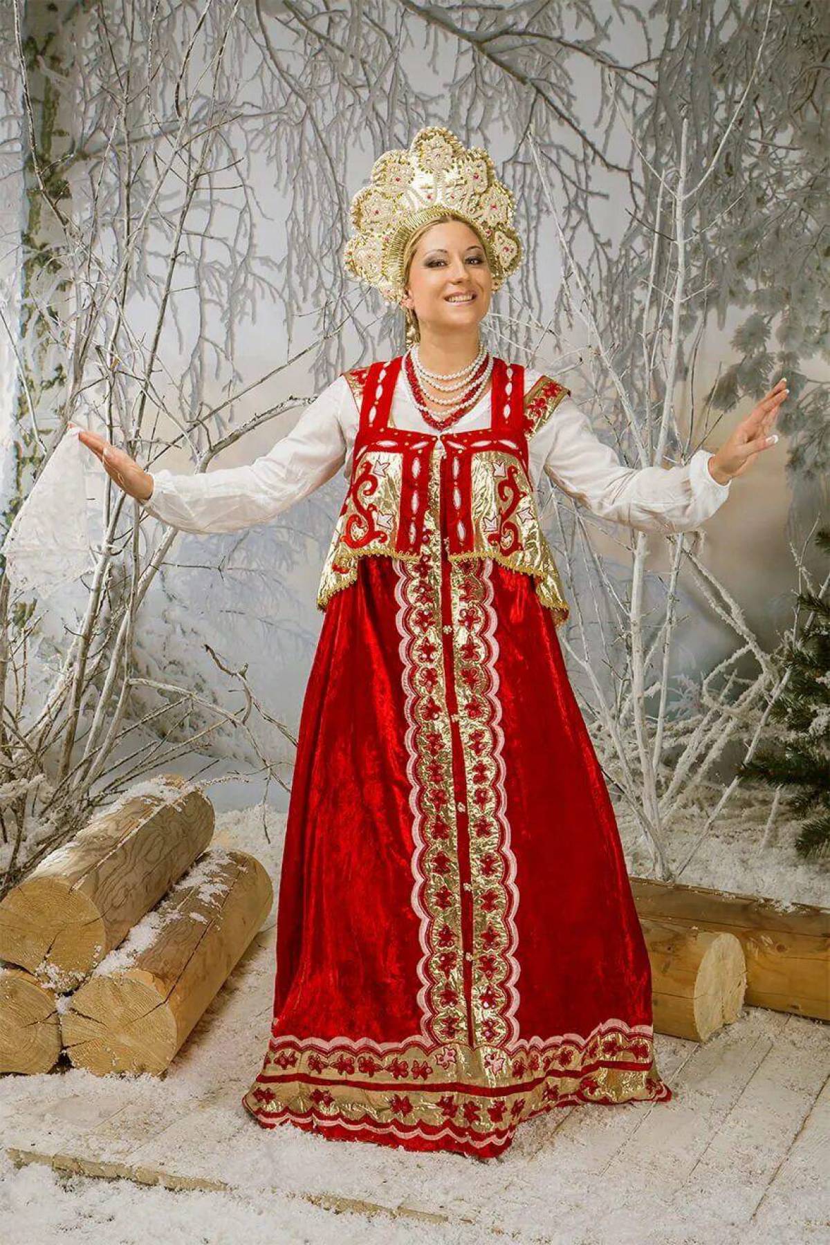 Girls in Slavic costumes in Shaoguan