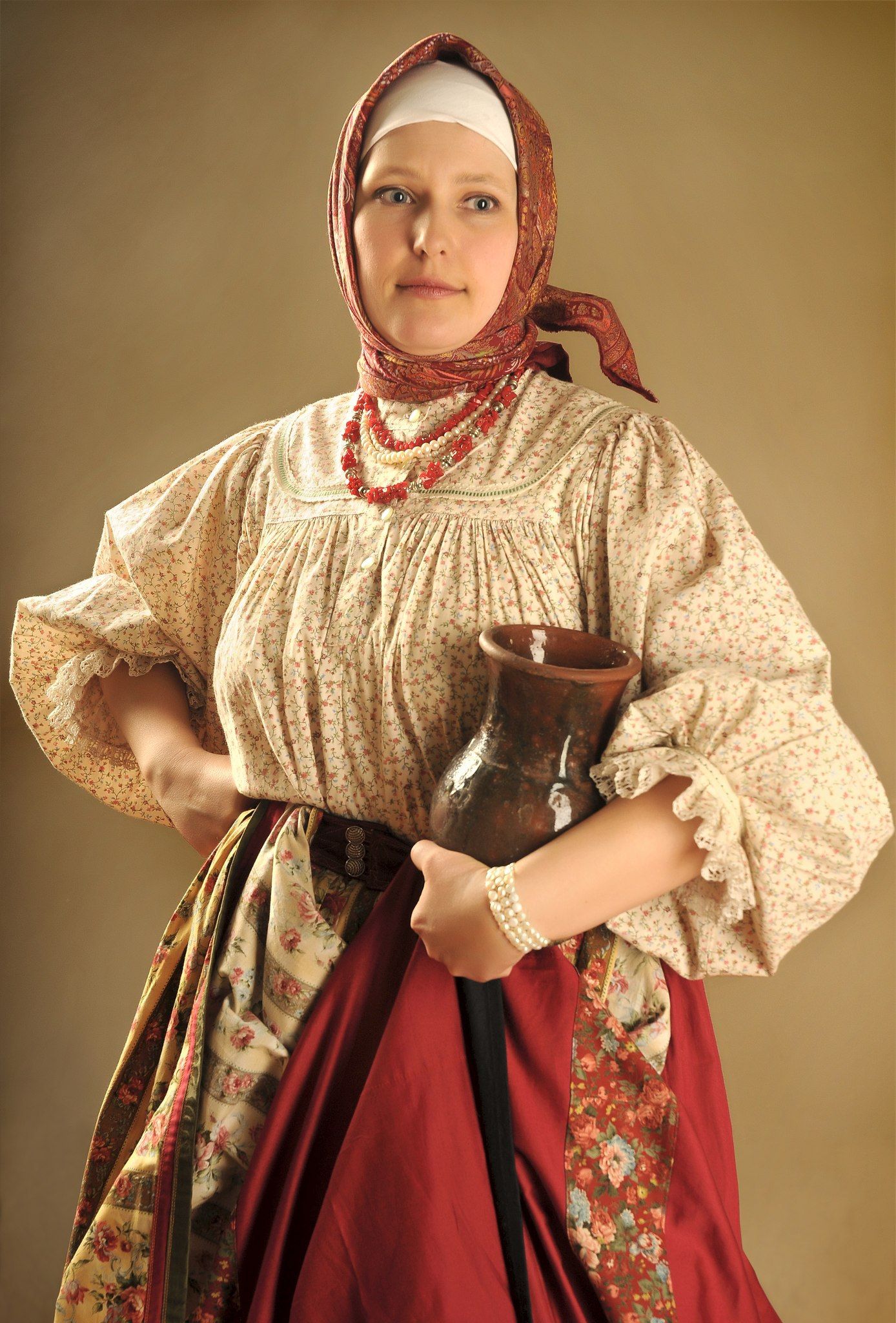 Girls in Slavic costumes in Shaoguan